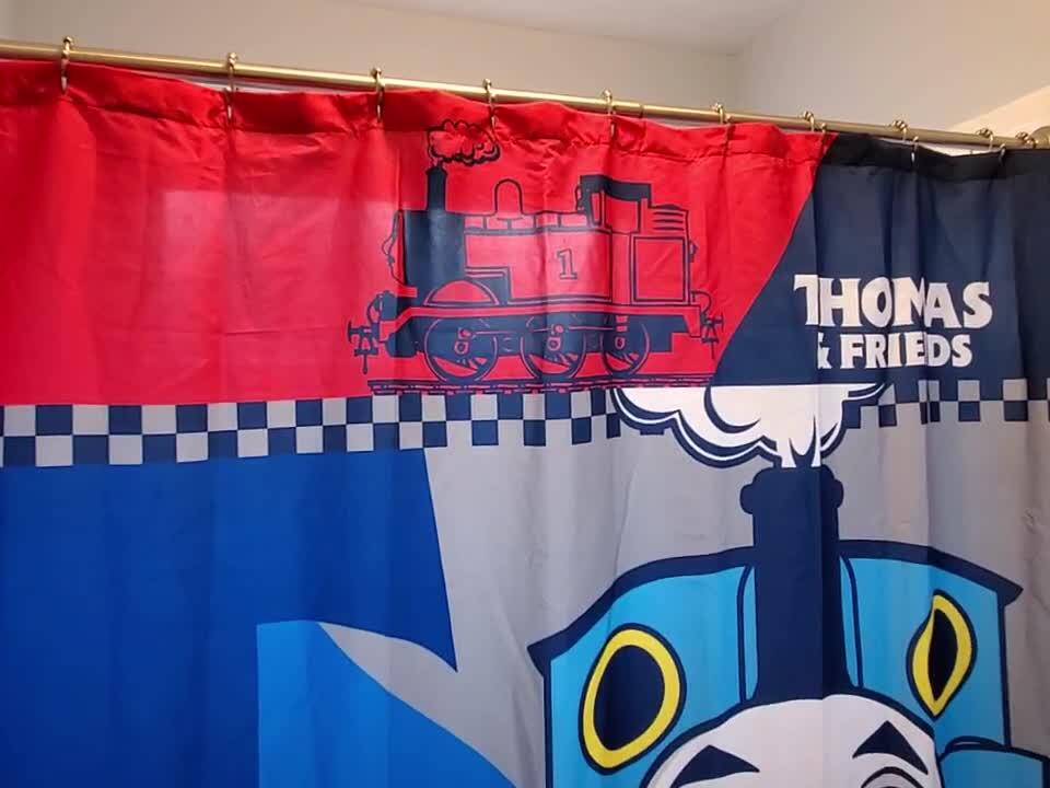 Dad Review of the Thomas and Friends Shower Curtain