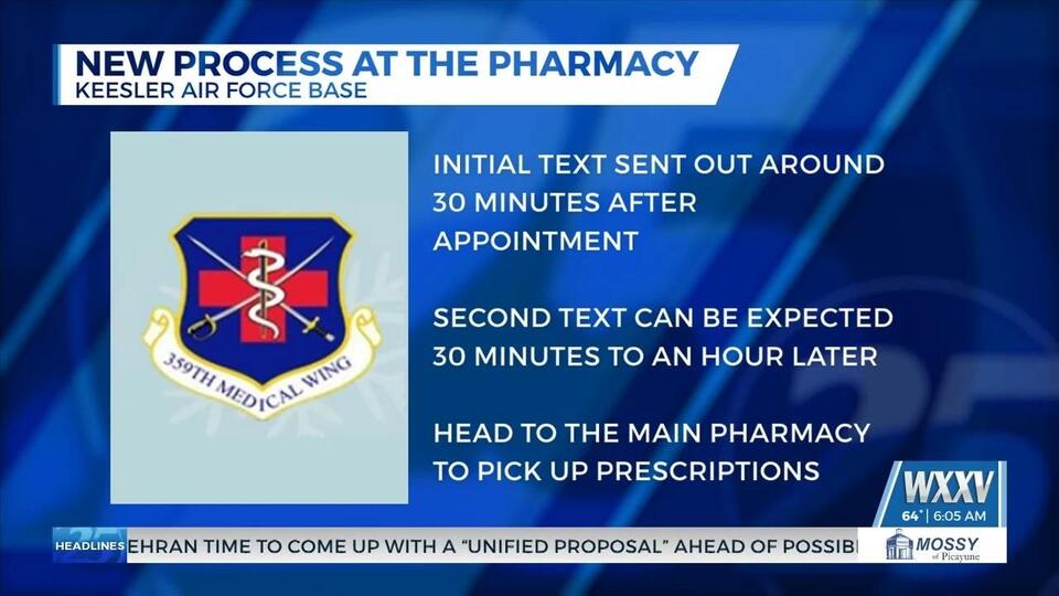 New process at the Keesler Medical Center Pharmacy - NewsBreak