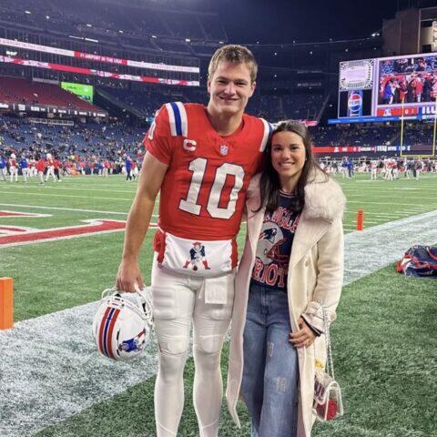 Mike Vrabel on Drake Maye’s Wife Ann Baking For His Offensive Line