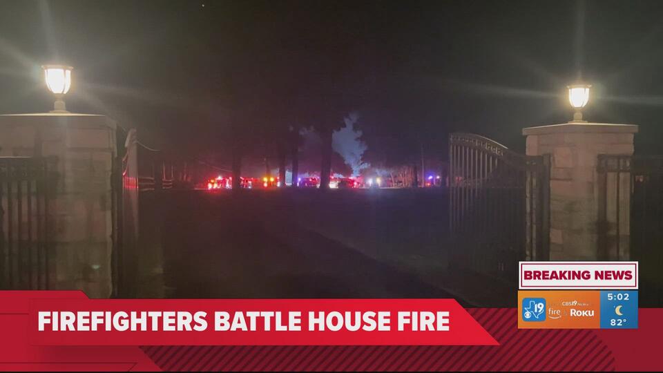 WATCH: Crews battle large house fire in Tyler - NewsBreak