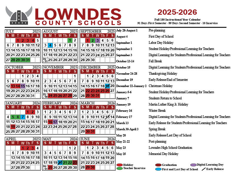 LCS announces amended calendar for 2025-2026 school year - NewsBreak