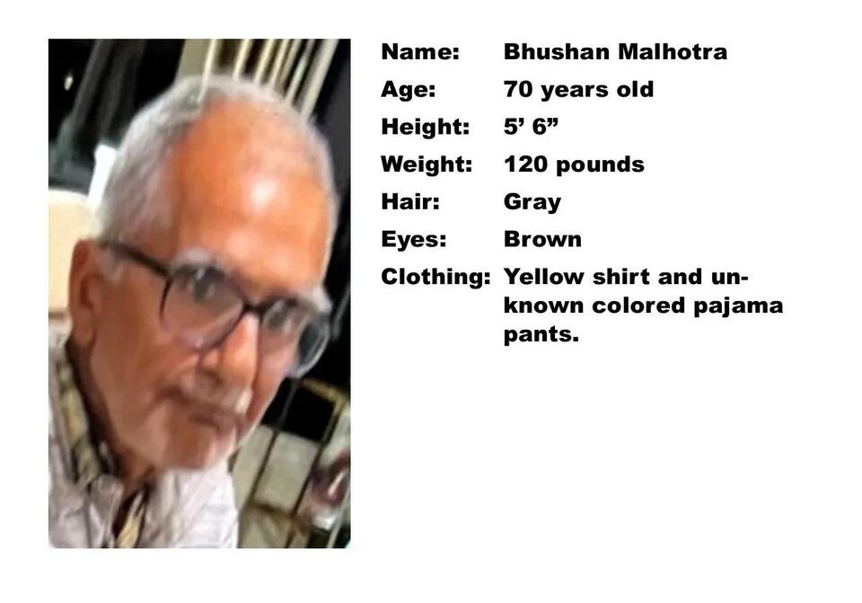 Silver Alert issued in Santa Clara County for missing 70-year-old man