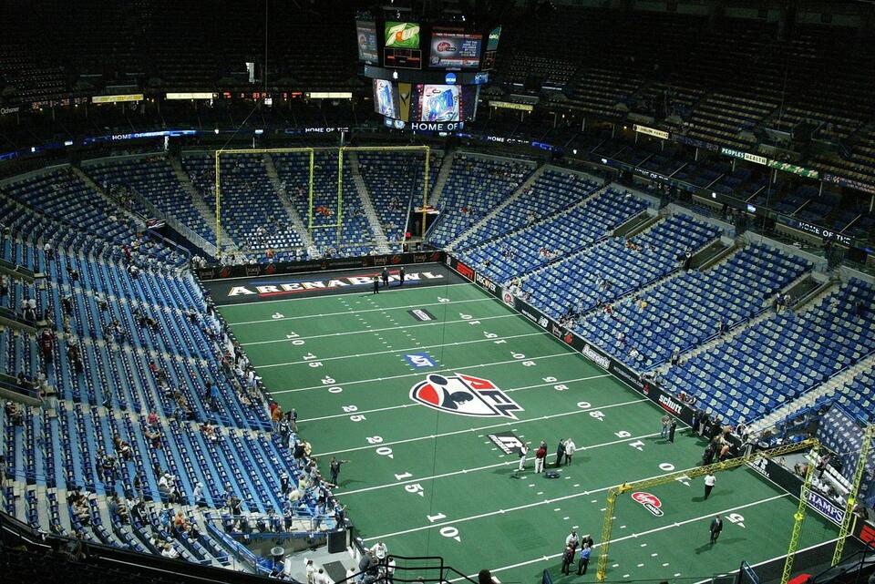 Arena football player’s touchdown celebration landed fan in hospital ...