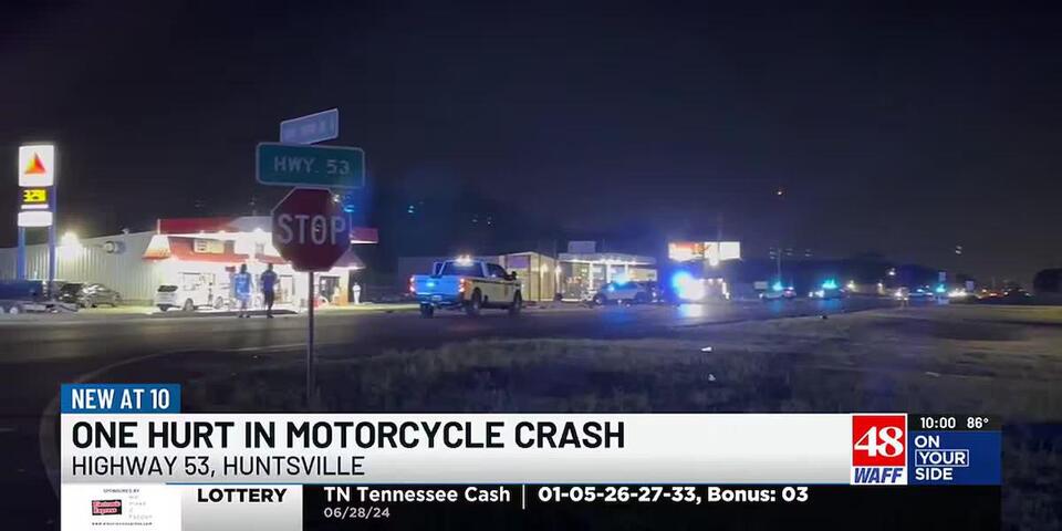 One injured in motorcycle wreck on Hwy. 53 in Huntsville - NewsBreak