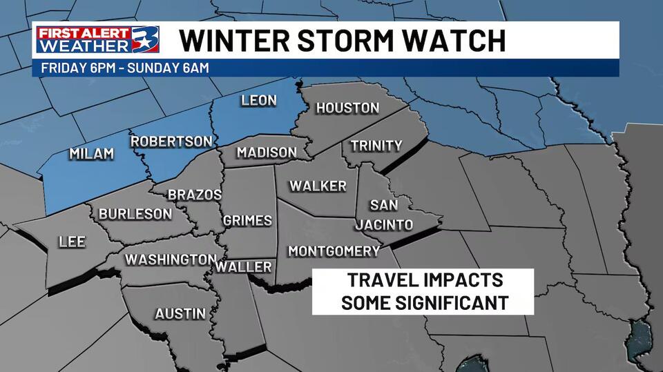 Winter Storm Watch issued ahead of weekend system - NewsBreak