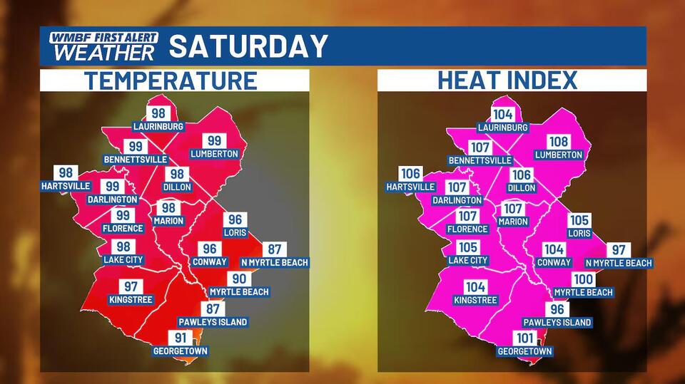 FIRST ALERT: Brutal heat and humidity this weekend, storm chances ...