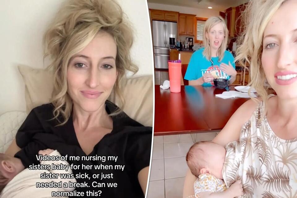 I breastfeed my sister’s baby for her — trolls criticize me, but this ...