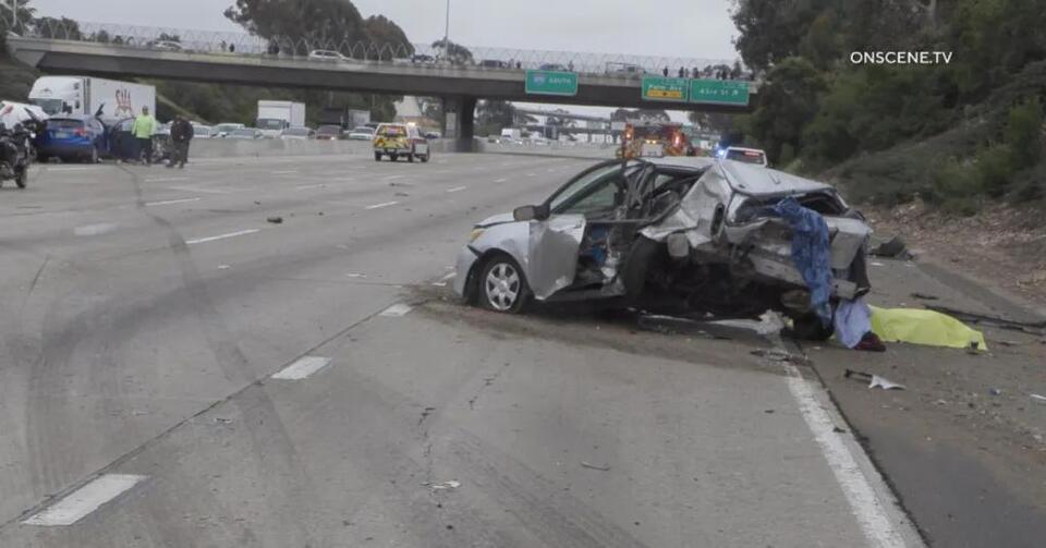 Woman killed, 4 injured in multi-vehicle collision on I-805 in San ...