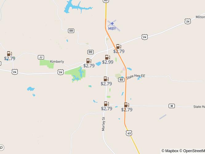 Moberly gas at 2.68 per gallon? This is the cheapest fillup in town