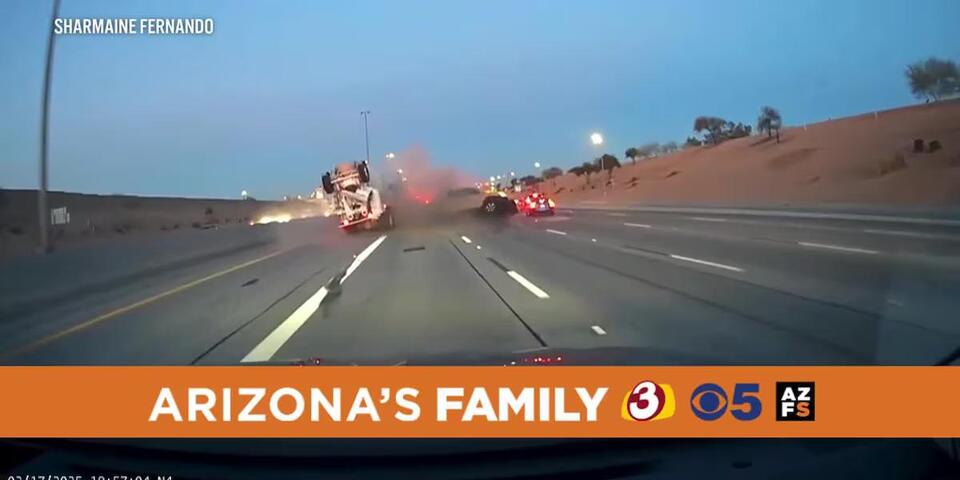 RAW VIDEO: Dash-cam shows moment of impact of fiery crash on US 60 in ...