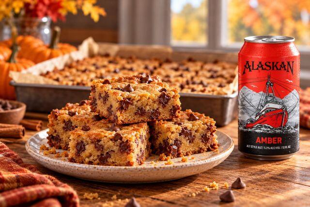Cooking With Beer: Alaskan Amber Chocolate Chip Cookie Bars - NewsBreak
