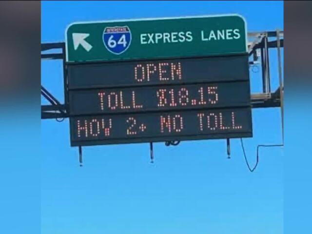 Dynamic pricing leads to $18 toll for express lanes on Virginia ...