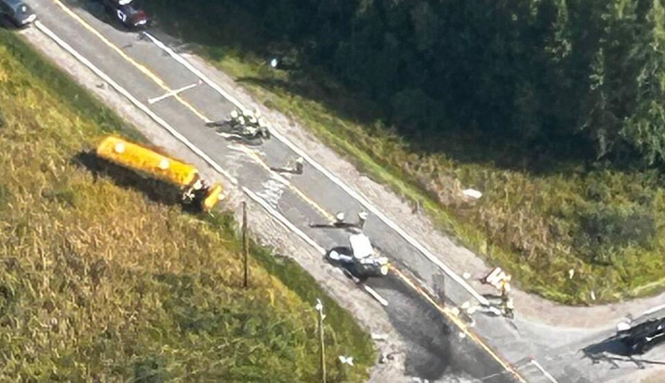 Driver pleads guilty to crashing into school bus, injuring 22 near ...