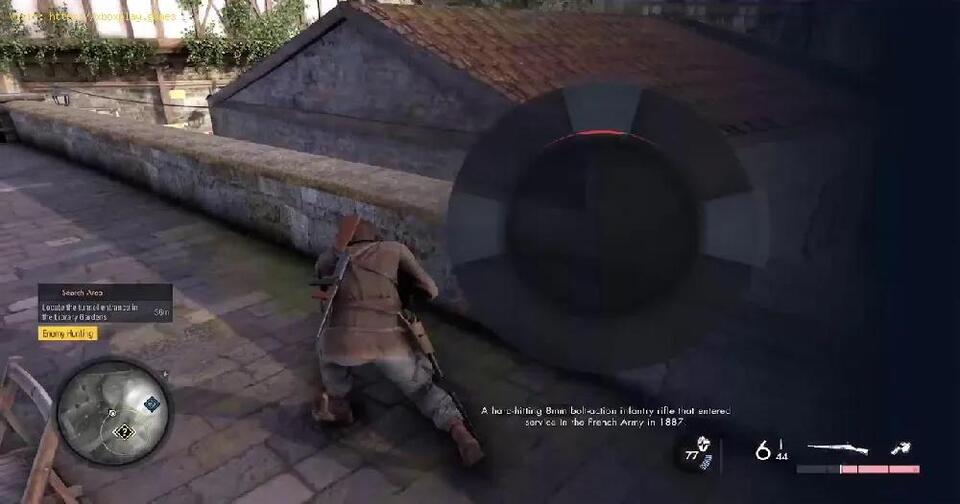 Locate the Tunnel Entrance in the Library Gardens in Sniper Elite ...