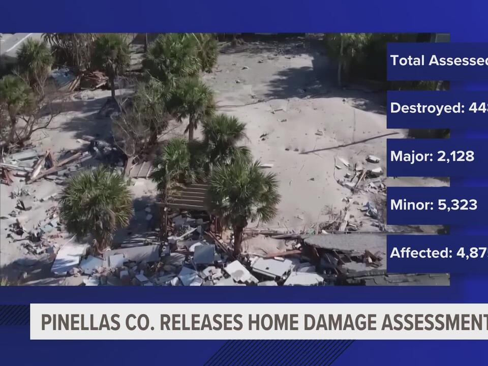 Pinellas County releases preliminary property damage assessment after
