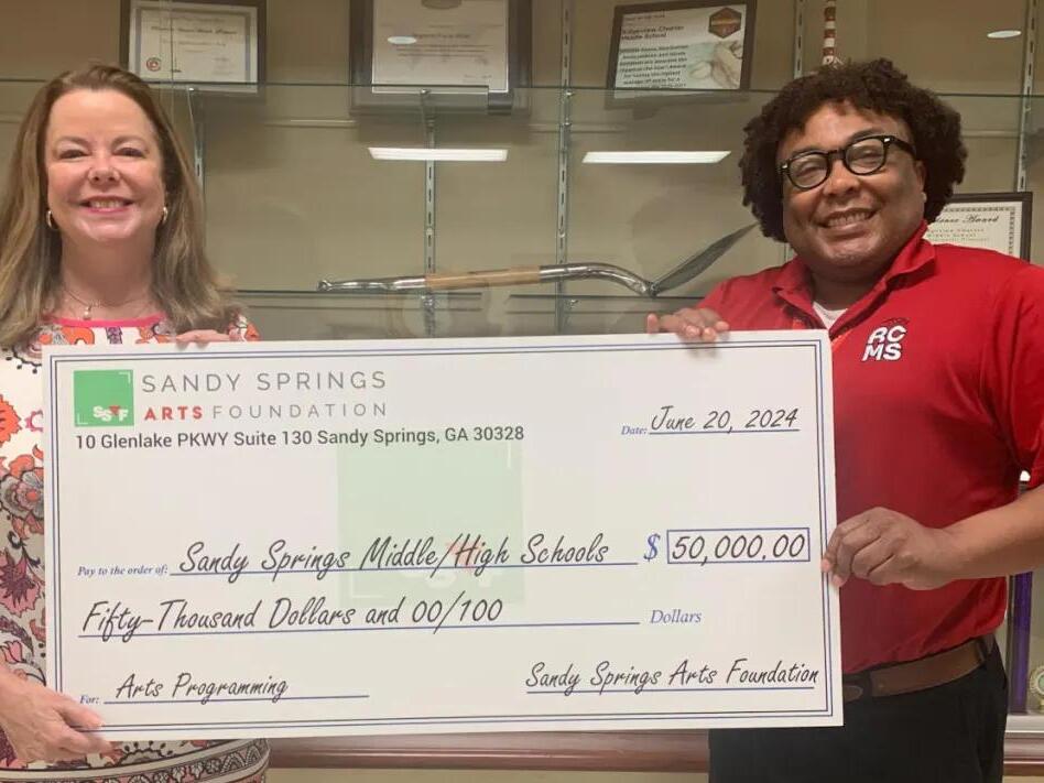 Sandy Springs Arts Foundation donates 50,000 to public schools