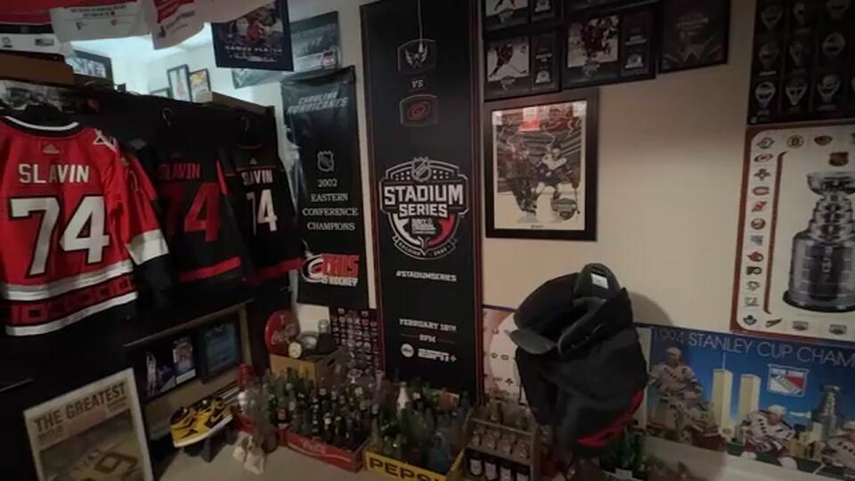 Carolina Hurricanes superfan's museum style collection spans a lifetime and growing