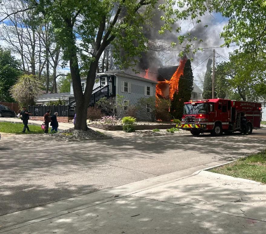One resident hospitalized after house fire in Janesville's Fourth Ward ...