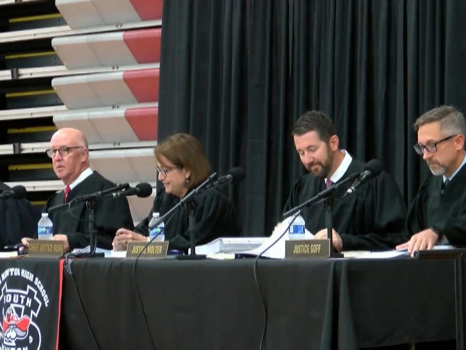 Indiana Supreme Courts holds oral arguments at South Newton High School