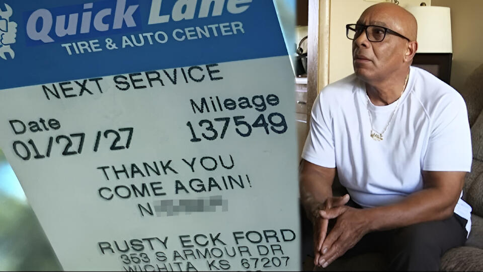 Wichita Man Finds Racial Slur on Oil-Change Sticker at Rusty Eck Ford ...