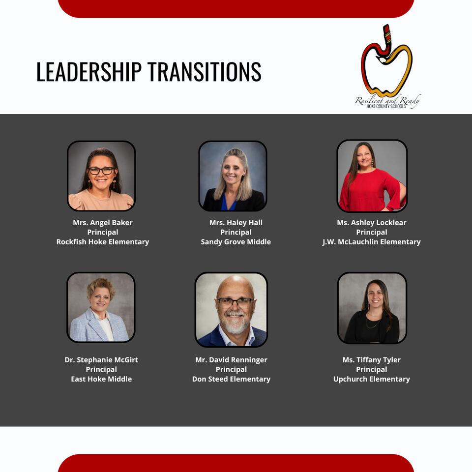 📢 New Principals Announced for Six Hoke County Schools - NewsBreak