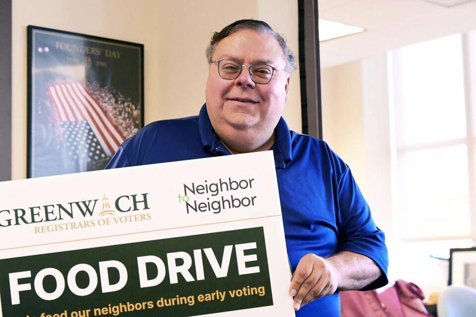 With affordability top of mind, Greenwich voters cast ballots, donate food at polls