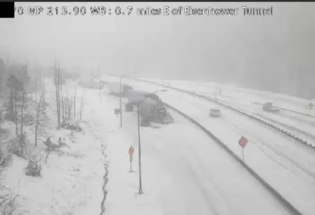75-car pileup on snowy I-70 in Colorado shuts down mountain corridor ...