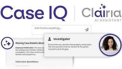 Case IQ Launches Clairia, an AI Assistant for Compliance, Workplace ...