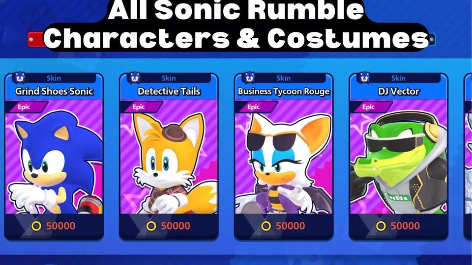 All Sonic Rumble Characters & Costumes - NewsBreak