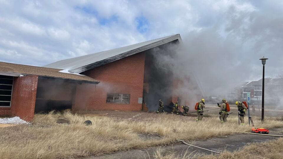 Crews knock down second-alarm fire at abandoned church in NE Austin ...