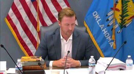 A Christian bible in the classroom. Oklahoma Superintendent of