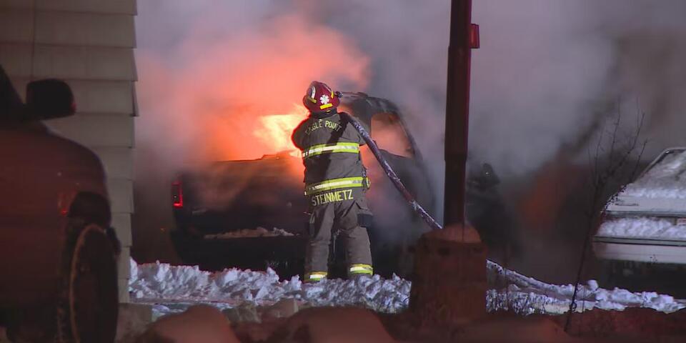Crews battle fire in Chippewa County - NewsBreak