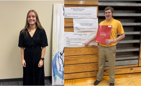 Engler and Hocamp Selected for IHSMA Band, Orchestra, and Choir Festival