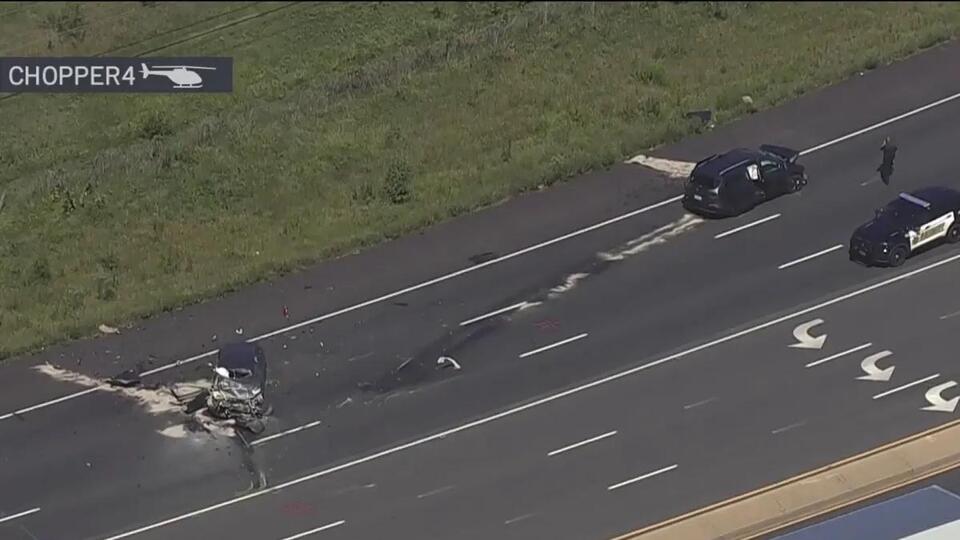 3 people seriously hurt in Route 301 wrong-way crash after driver fled police
