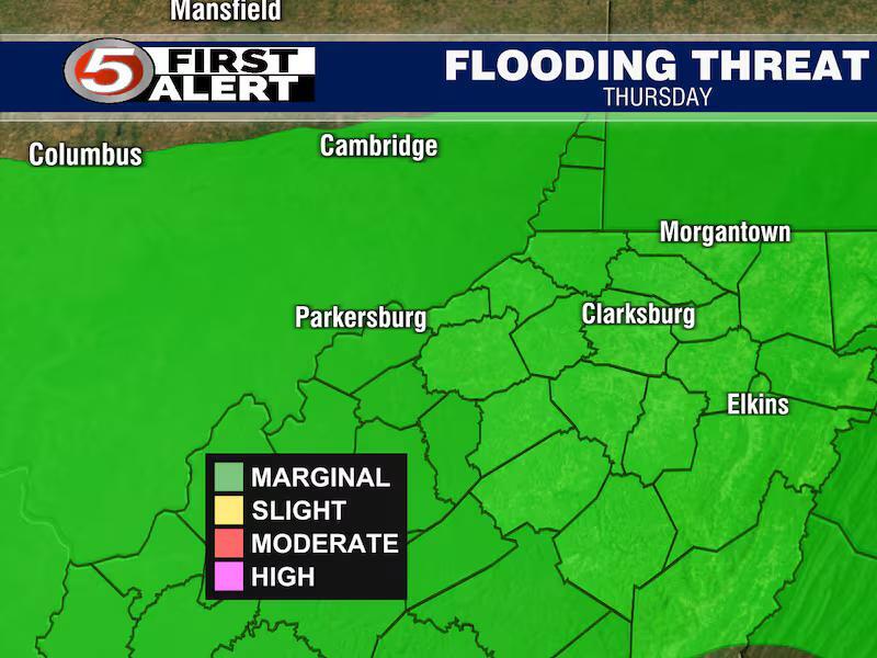 Rain showers and thunderstorms continue throughout the rest of the work ...