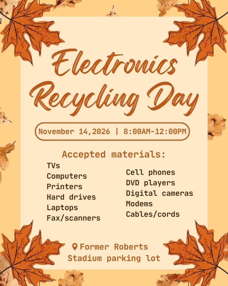 Electronics recycling day at former Roberts Stadium - NewsBreak