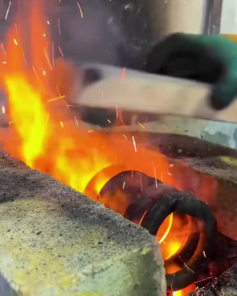 I Asked This Blacksmith To Make Me A Knife Out Of A Spring Making Knife