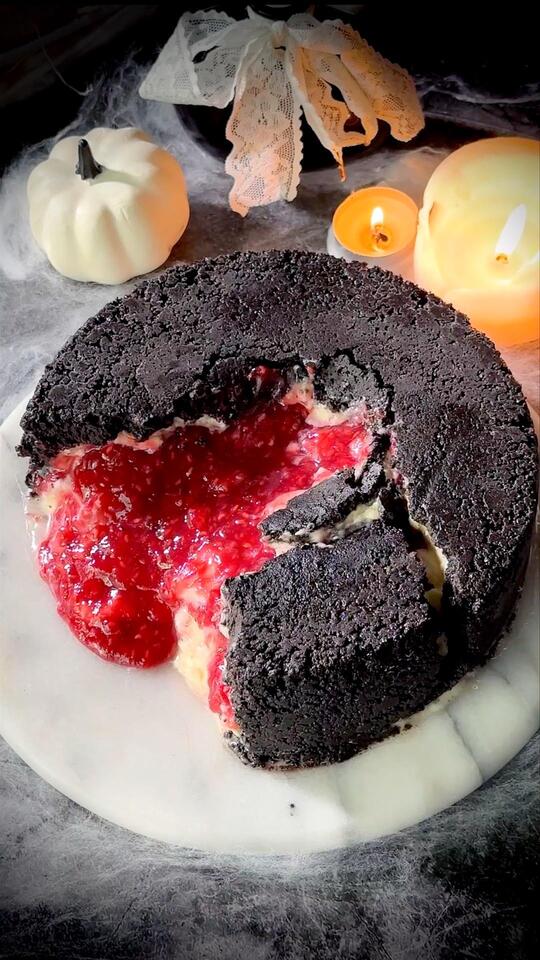 Spooky Raspberry Oreo Cheesecake - NewsBreak
