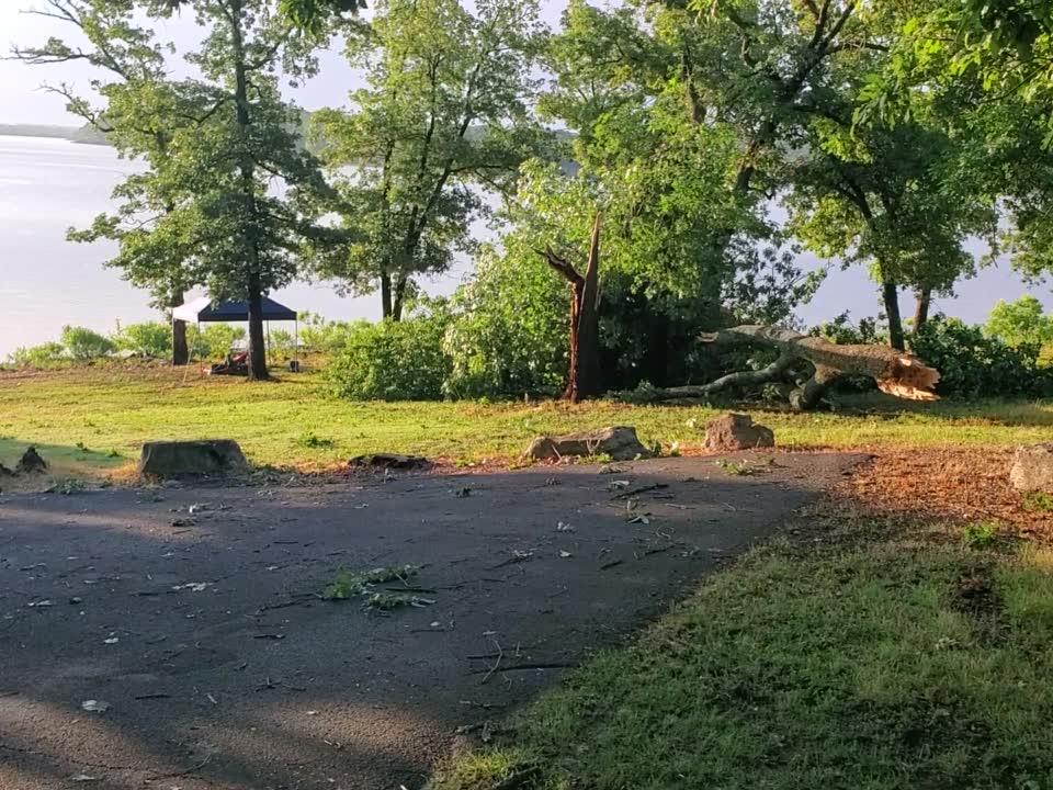 VIDEO Severe Storm Damage At Oologah Lake