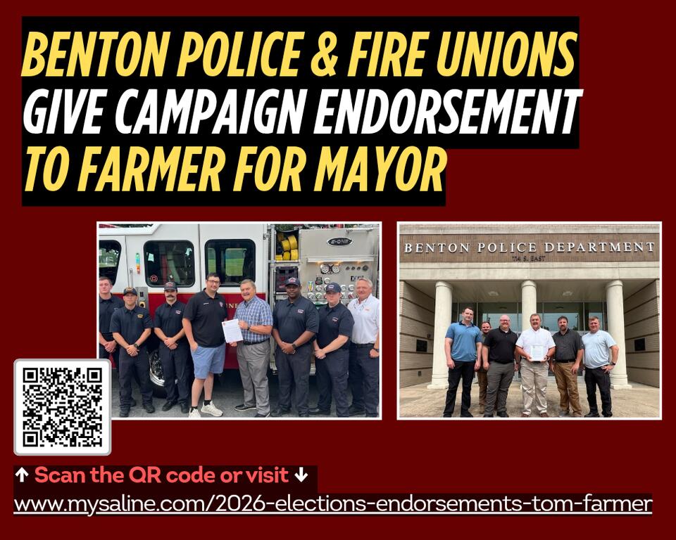 Benton Police & Fire Unions give endorsement to Father for Mayor