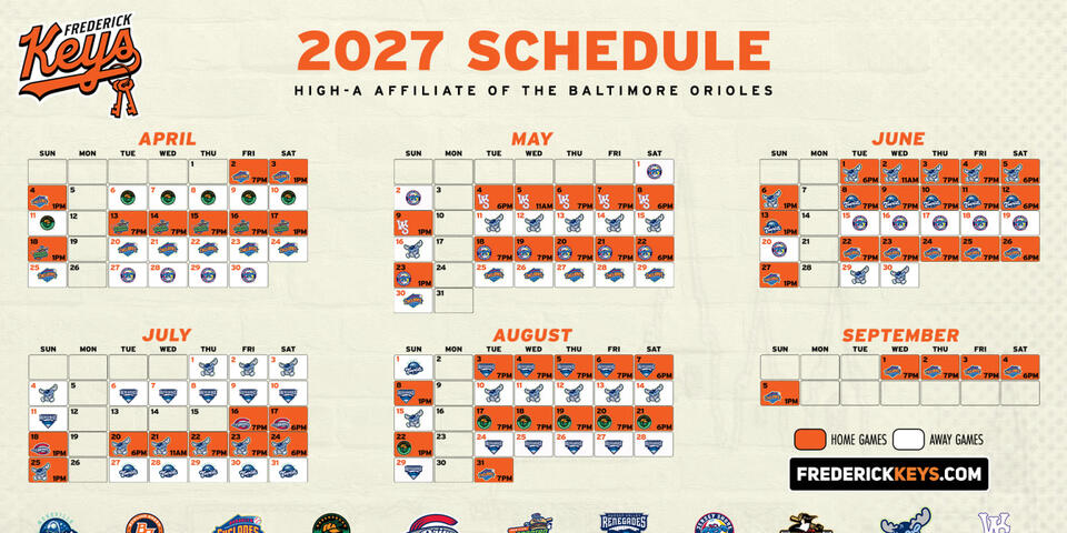 Frederick Keys Announce 2027 Game Times - NewsBreak