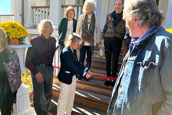 Friends of Harmony Hall Cut Ribbon On Restored Front Porch of Historic ...