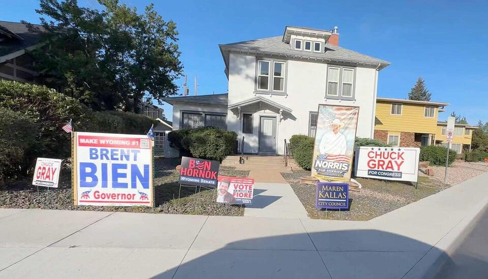 Campaign Signs Are Classified As Trash By All Of Wyoming's Municipalities