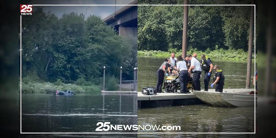 Man rescued after driving vehicle into Illinois River in Pekin - NewsBreak