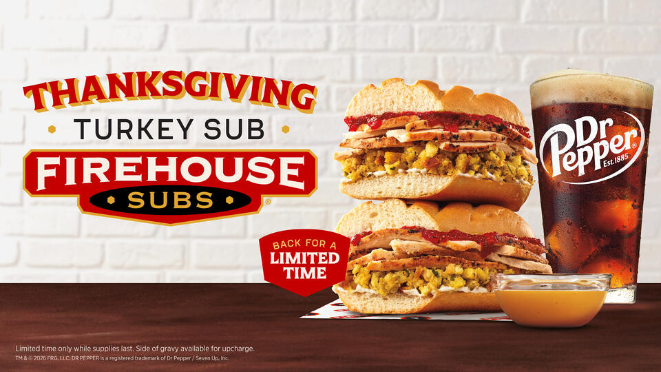 The Holiday Feast Returns! Firehouse Subs Brings Back the Thanksgiving ...