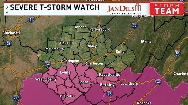 Strong storms heading for the Coalfields this afternoon