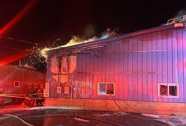 One injured when commercial building off Freeport Street goes up in ...