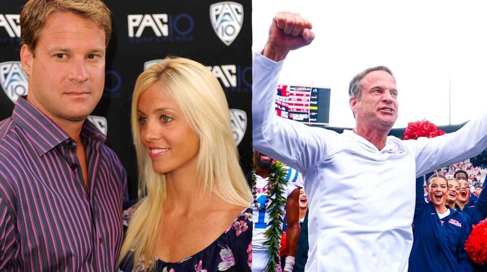 lane kiffin wife orange dress LOOK: LSU HC Lane Kiffin and Ex Wife Layla Make Thrilling Appearance at New  Orleans Pelicans Sideline
