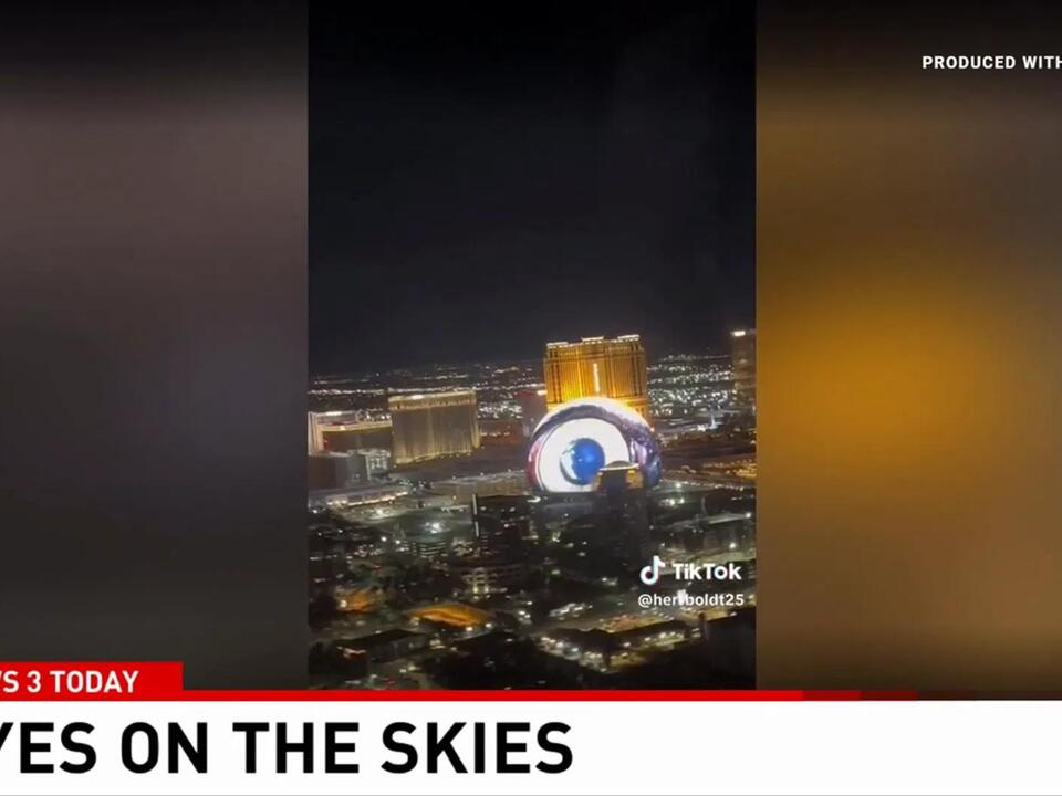 Viral TikTok video shows how new Sphere looks from the Las Vegas skies