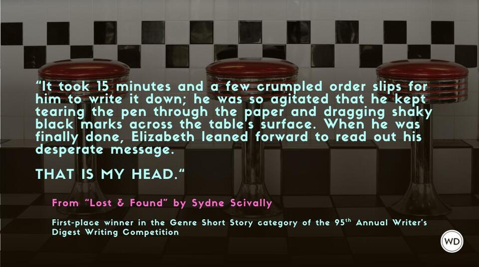 Writer’s Digest 95th Annual Competition Genre Short Story First Place ...